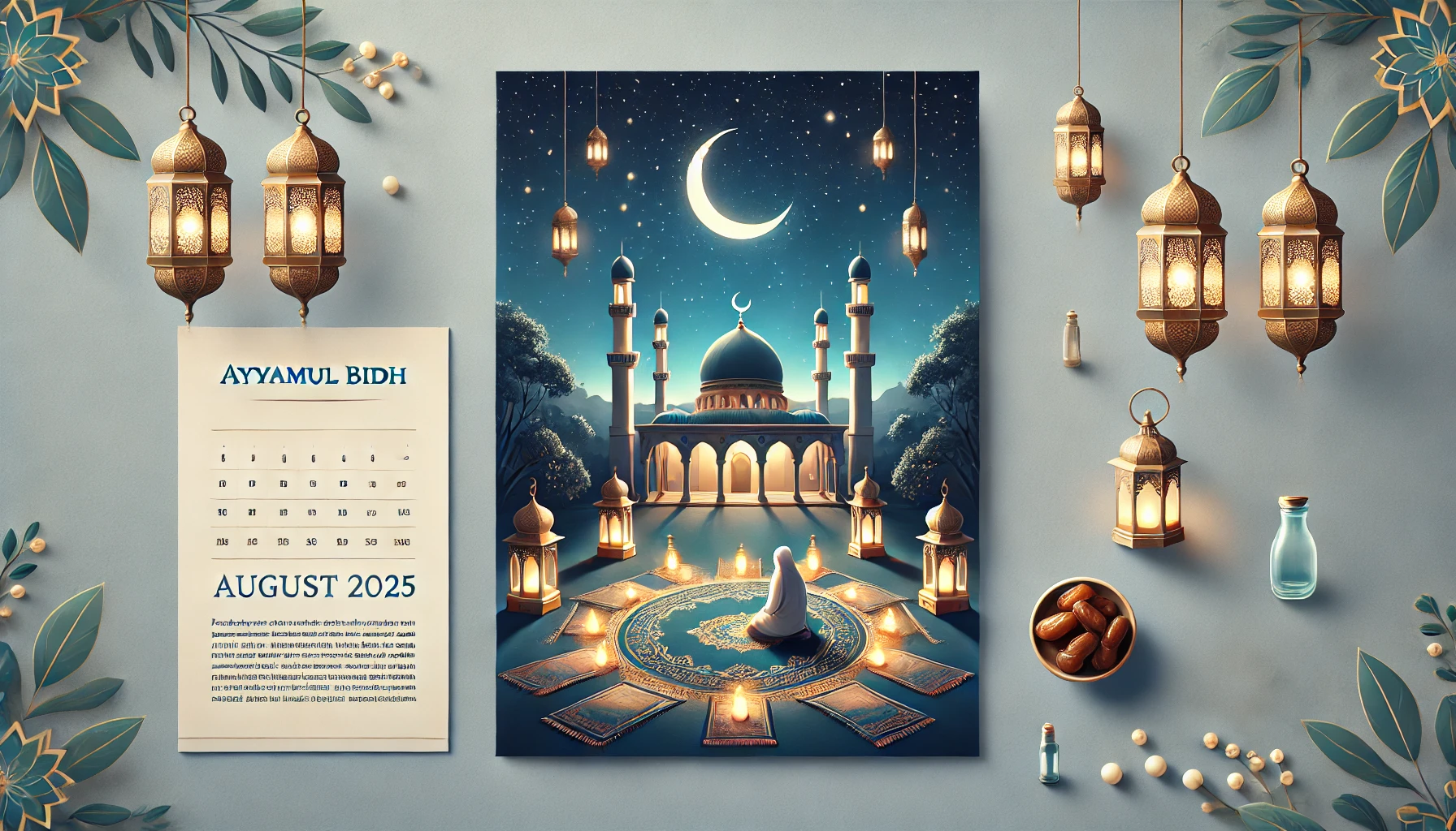 jadwal puasa ayyamul bidh bulan agustus 2025