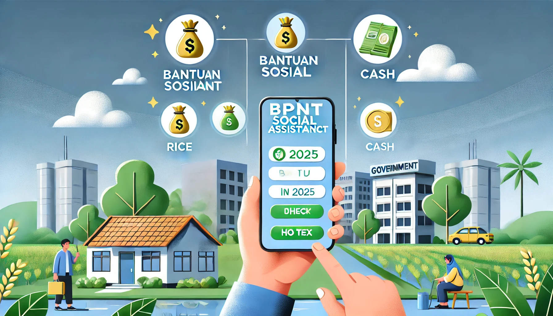 cara mengecek bansos bpnt 2025 lewat hp