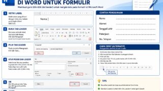 Cara Membuat Titik Titik Panjang
